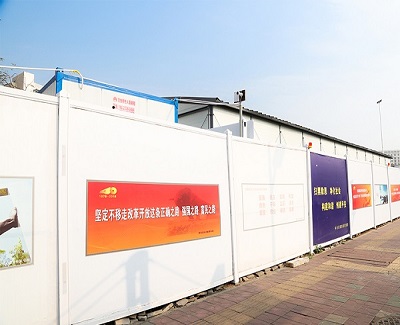 工程PVC圍擋助力于城市工程改造建設