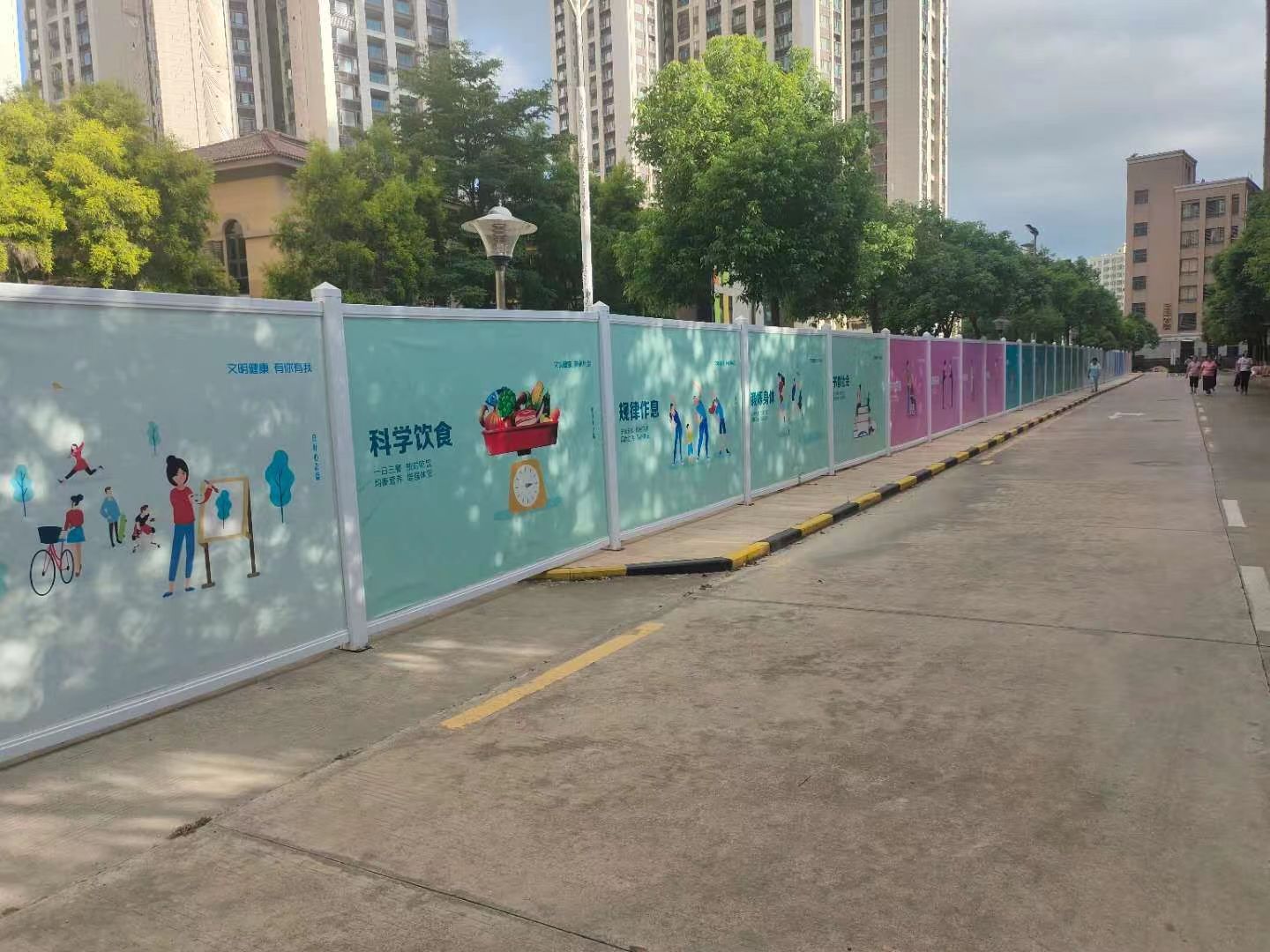 鋼構圍擋公司安全文明圍擋標準規格是什么？【旭東鋼構圍擋】